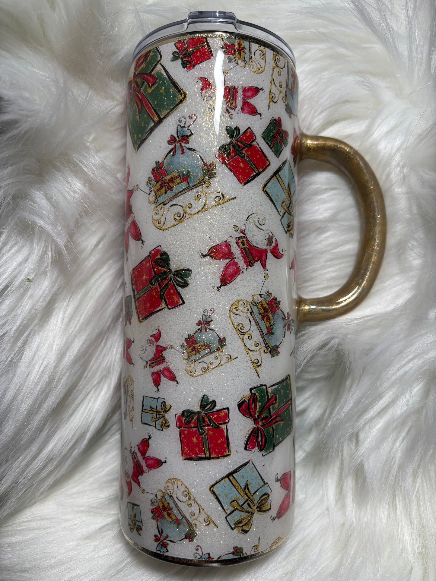 24 ounce handled plump Merry Christmas