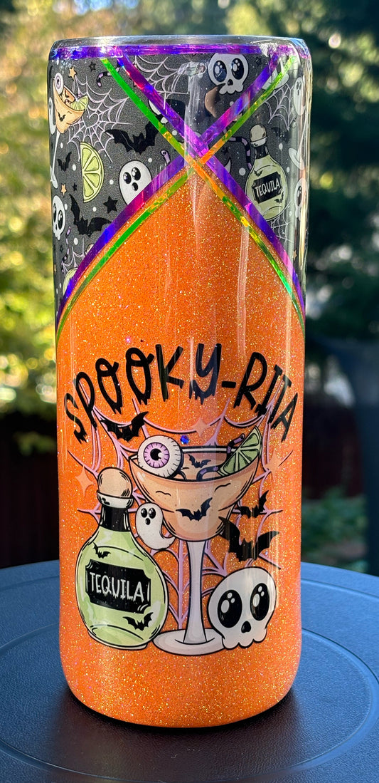 24 oz plump Spooky-Rita (glows)