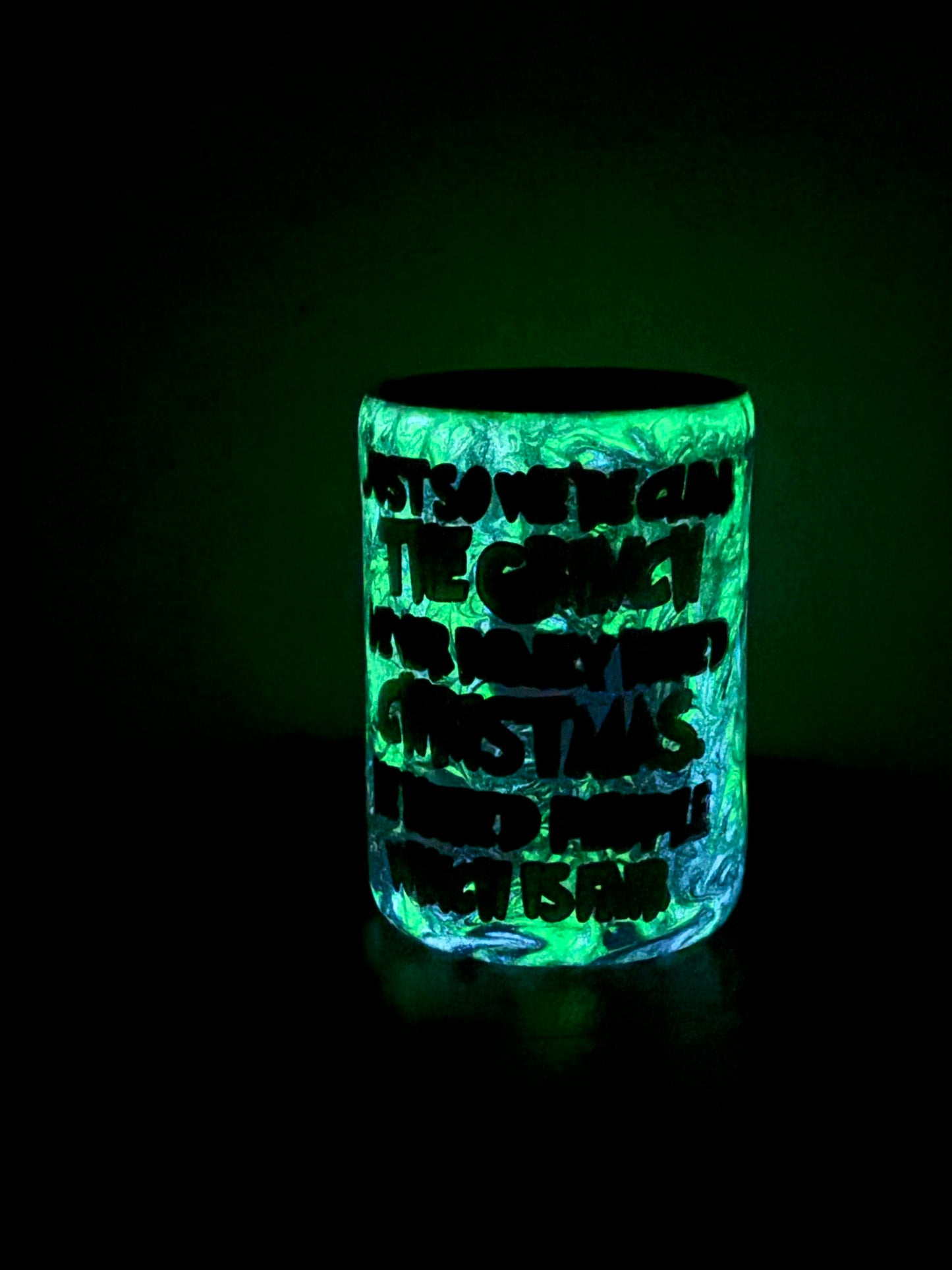 12 oz Can Kewlzie/tumbler Grumpmas (Glows)