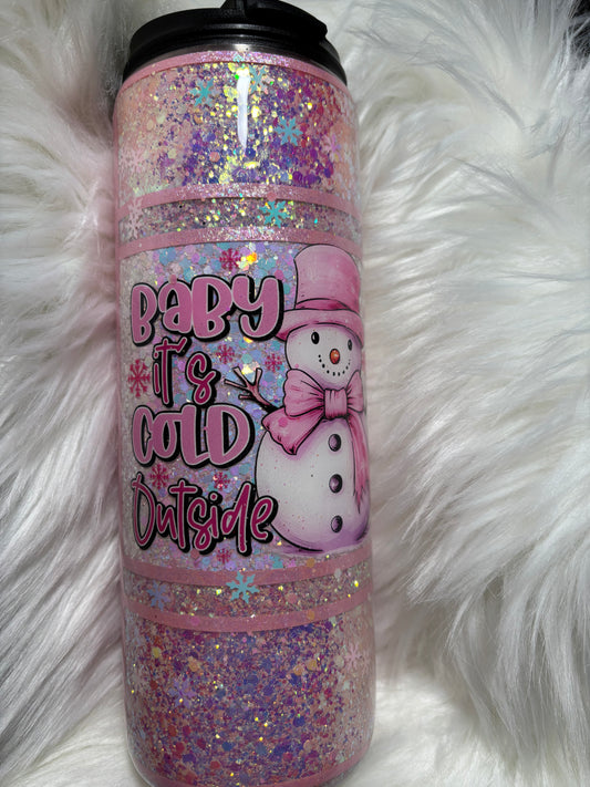 18 ounce Dual Flip Pink Cold Outside
