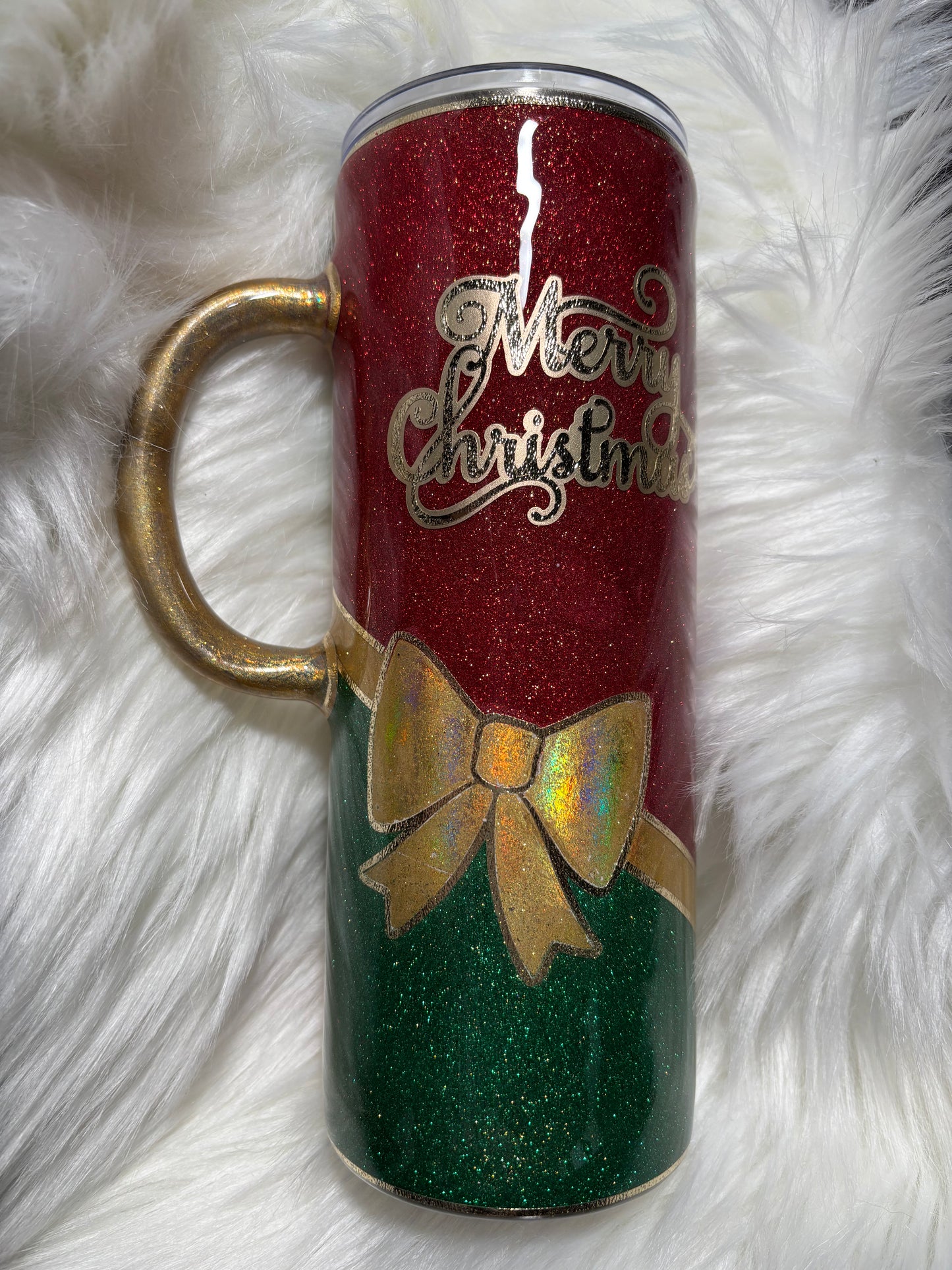 24 ounce handled plump Merry Christmas
