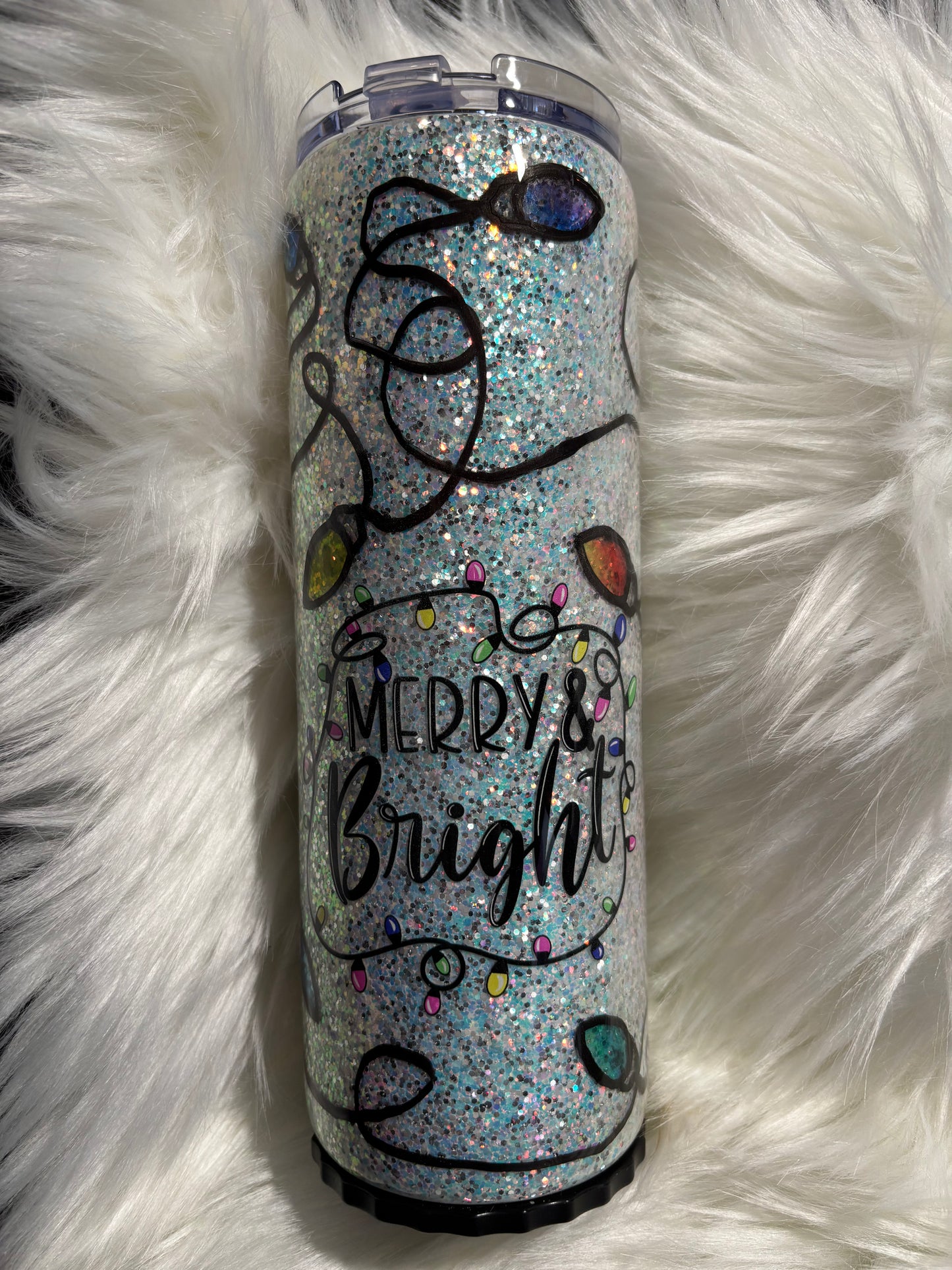 20 ounce Merry & Bright Light-up Strawbler