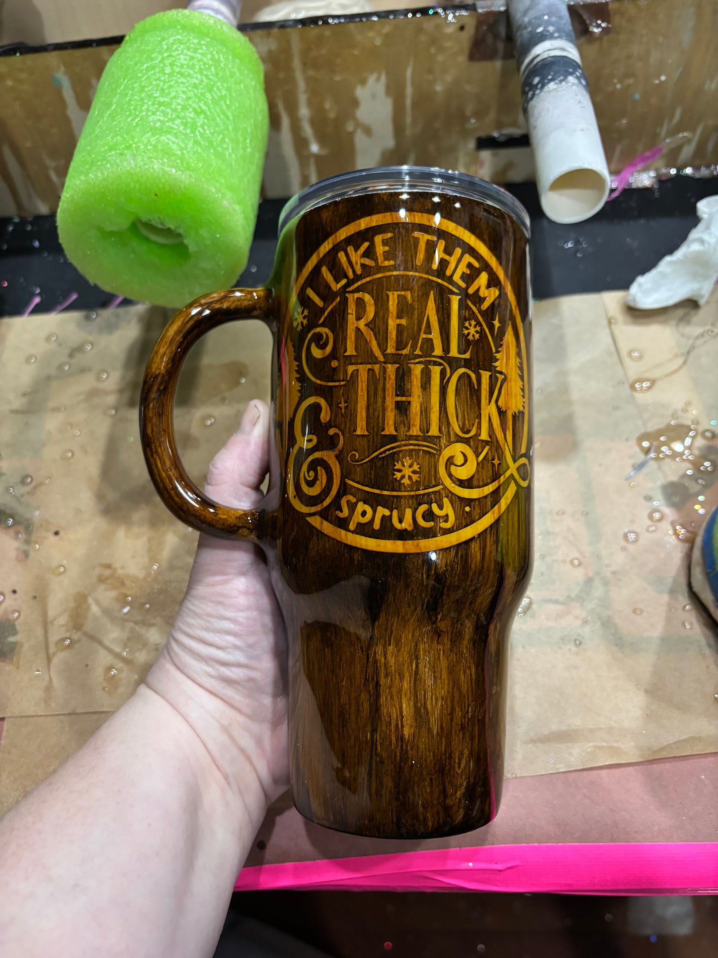 Two toned woodgrain