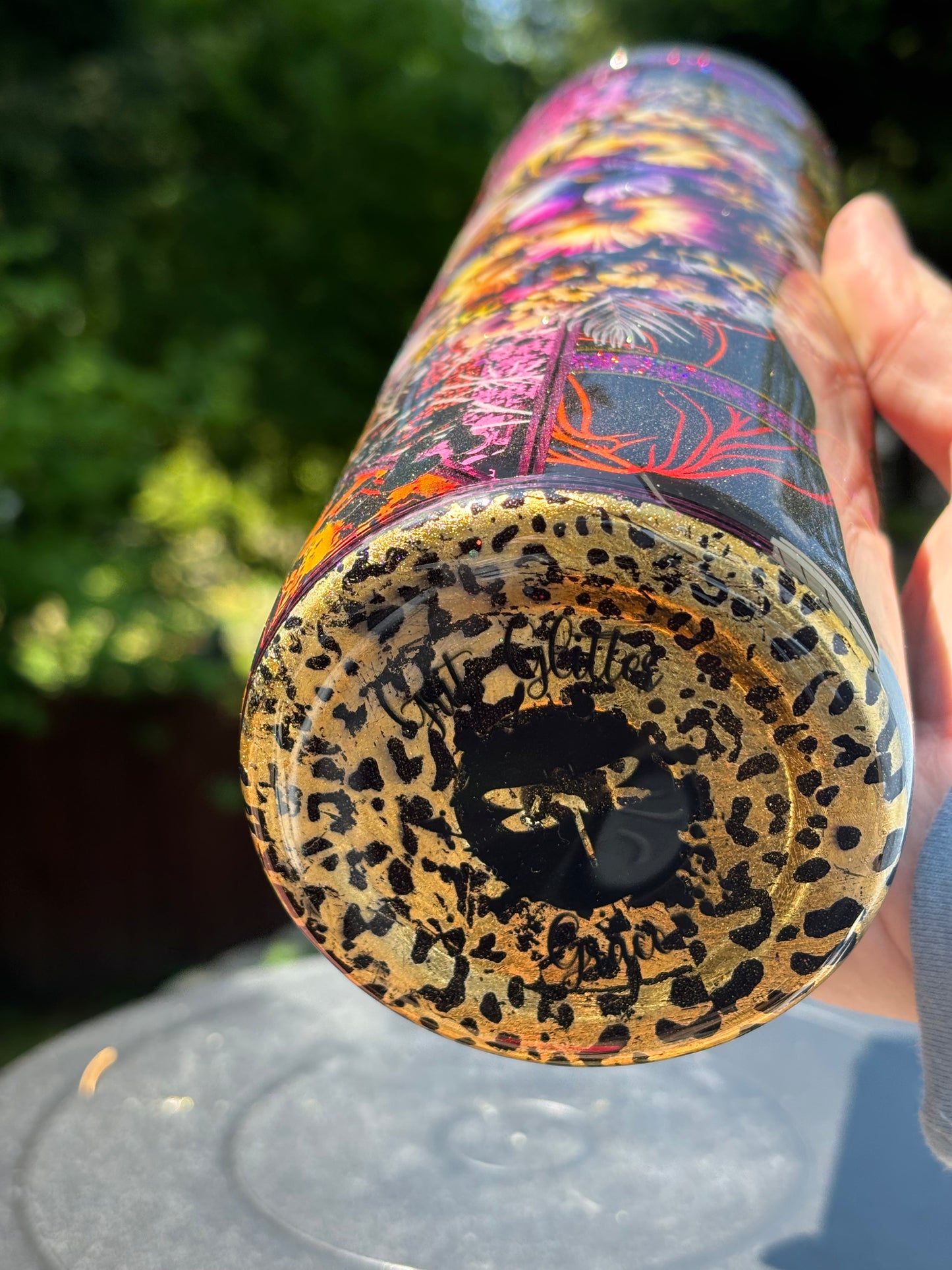 30 ounce Skinny Pink/Orange/Purple Multi