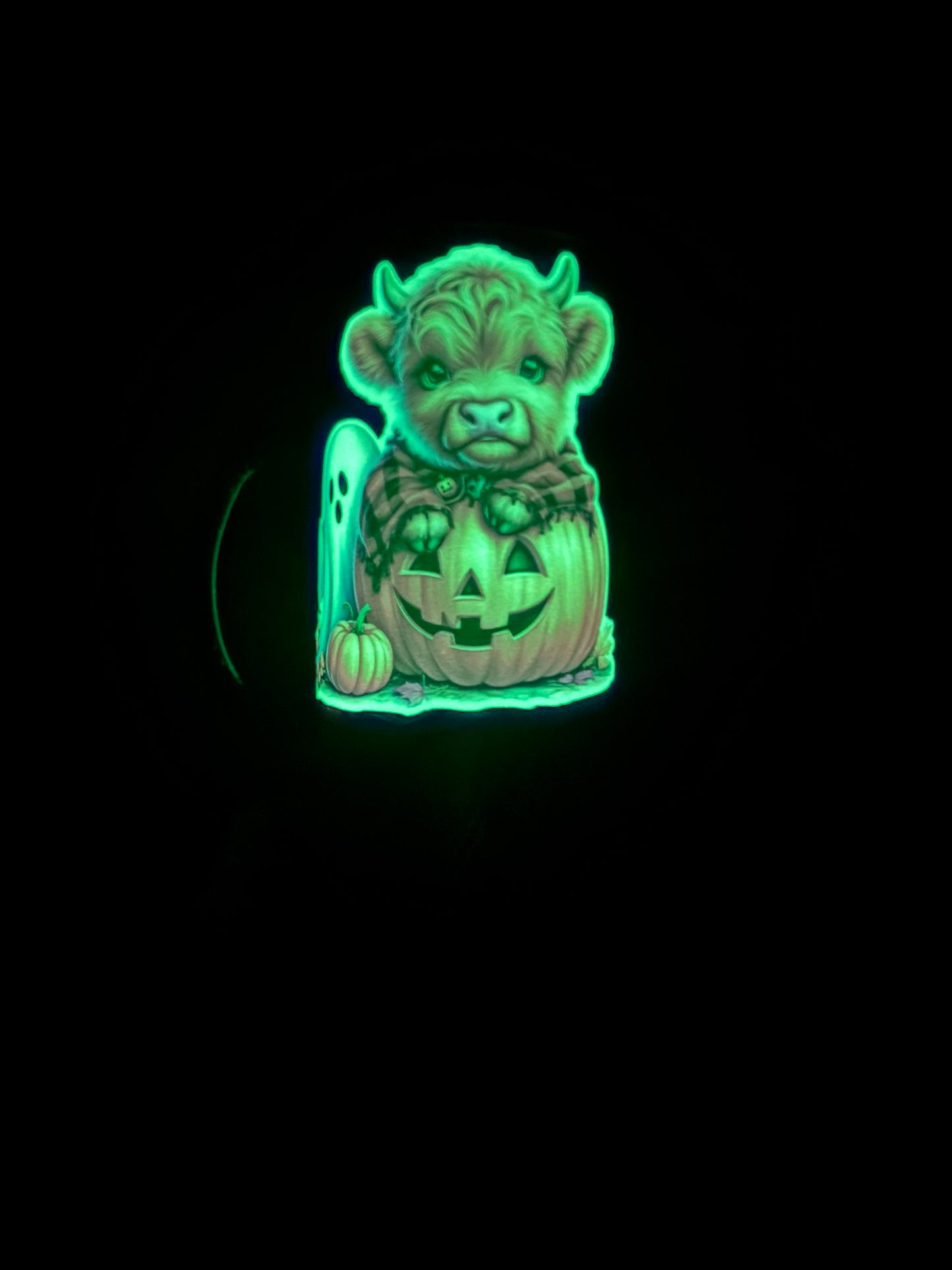 24 oz Plump with Handle Halloween Heifer (Glows)